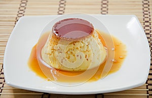 Caramel custard, custard pudding, flan