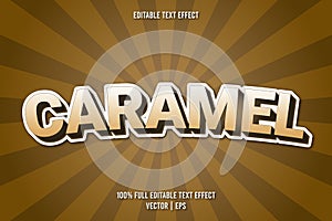 Caramel editable text effect comic style