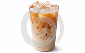 Caramel Macchiato Marvel on White Background