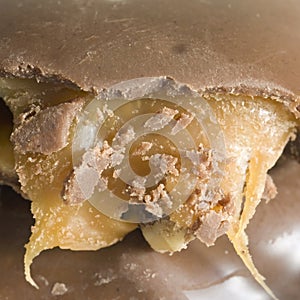 Caramel macro square