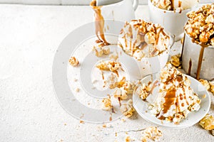 Caramel pop corn ice cream