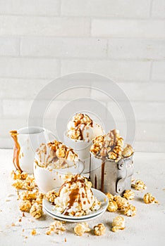 Caramel pop corn ice cream