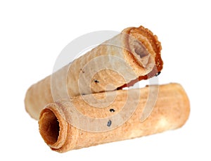 Caramel waffle rolls (Asian style)