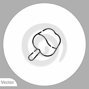 Caramelize apple vector icon sign symbol