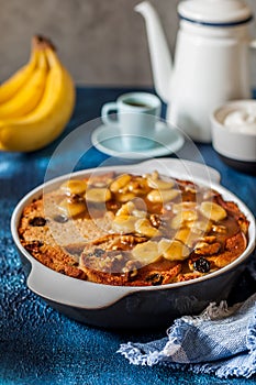 Caramelized Banana Bread Pudding