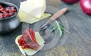 caramelized onion confit jam photo