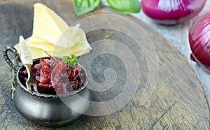 caramelized onion confit jam photo
