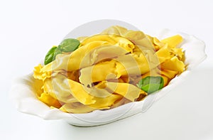 Caramelle shaped stuffed pasta