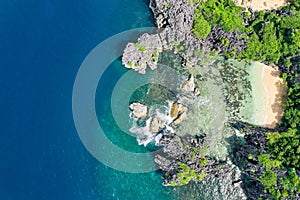 Caramoan Islands, Camarines Sur, Matukad, Philippines. Wild white sand beach