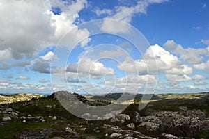 Carape hills and clouds photo