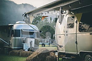 Caravan camping campsite