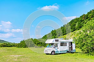 Caravan in the countryside