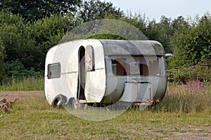 Caravan in desolate condition