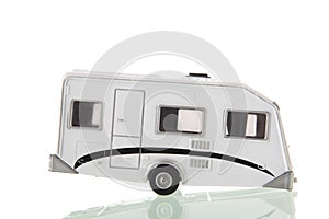 Caravan isolated over white background