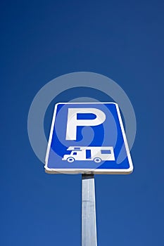 Caravan RV Recreational Vehicle Parking Sign