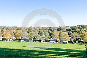 Caravan touring site in rural Berkshire