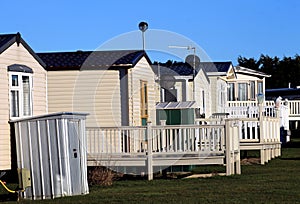 Caravans on trailer park