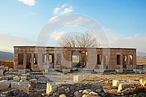 Caravanserai of Mozaffari in Pasargadae near tomb of Cyrus