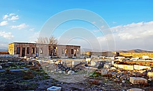 Caravanserai of Mozaffari in Pasargadae near tomb of Cyrus