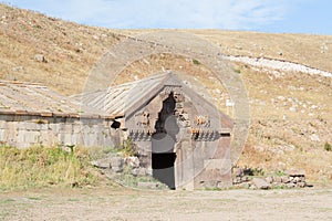 Caravanserai in Selim Vardenyats Pass. Armenia.