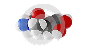 carbidopa molecule, lodosyn molecular structure, isolated 3d model van der Waals