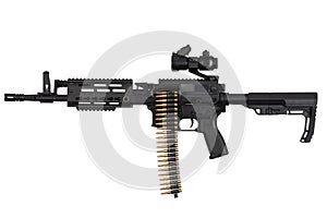 Carbine with belt-fed img