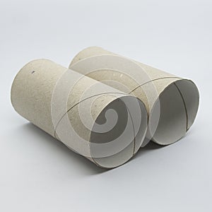 Carboard toilet paper rolls