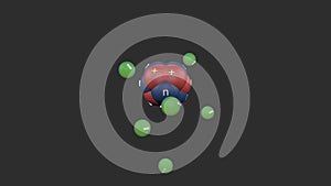 Carbon atom animation.