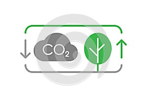 Carbon Capture and Sequestration vector icon illustration concept