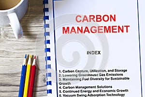 Carbon capture utilization and management photo