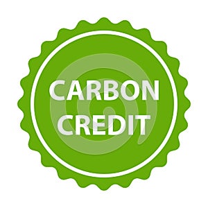 Carbon credit icon vector for graphic design, logo, website, social media, mobile app, UI illustration