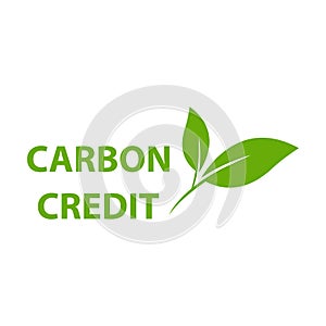 Carbon credit icon vector for graphic design, logo, website, social media, mobile app, UI illustration