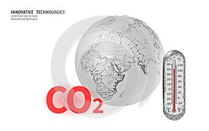 Carbon dioxide CO2 ecology problem eco concept. Renewable organic gas 3D render. Science biofuel chemistry biotechnology