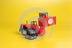 Carbon dioxide emissions from the transport and logistics industry.
