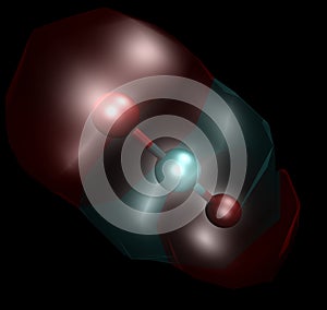 Carbon dioxide molecule photo