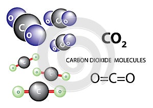 Carbon dioxide molecule