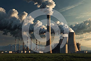 Carbon emissions from modern factories.Pricing system.Taxes on emissions