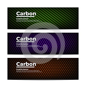 Carbon fiber banners template