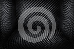 Carbon fiber black background texture