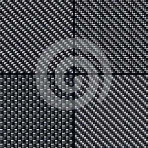 Carbon fiber seamless patterns set