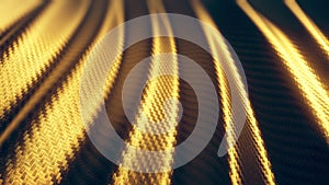 Carbon gold wave soft curve background