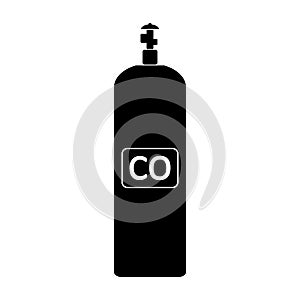 Carbon monoxide gas cylinde icon