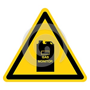 Carbon Monoxide Gas Monitor Symbol Sign, Vector Illustration, Isolate On White Background Label. EPS10