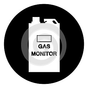 Carbon Monoxide Gas Monitor Symbol Sign, Vector Illustration, Isolate On White Background Label. EPS10