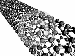 Carbon nanotube, molecular model