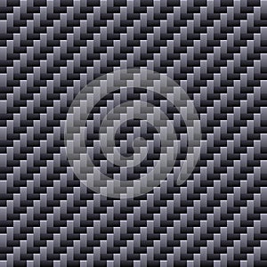 Carbon Seamless Fiber Background. Vector