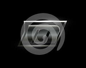 Carbon speed Letter M logo, dark matte metal carbon texture. Drive dynamic steel letter, turbo bold italic chrome photo