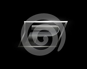 Carbon speed Letter P logo, dark matte metal carbon texture. Drive dynamic steel letter, turbo bold italic chrome
