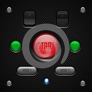 Carbon UI Application Software Controls Set.