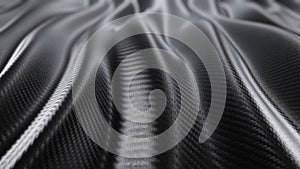 Carbon wave close-up pattern background loop